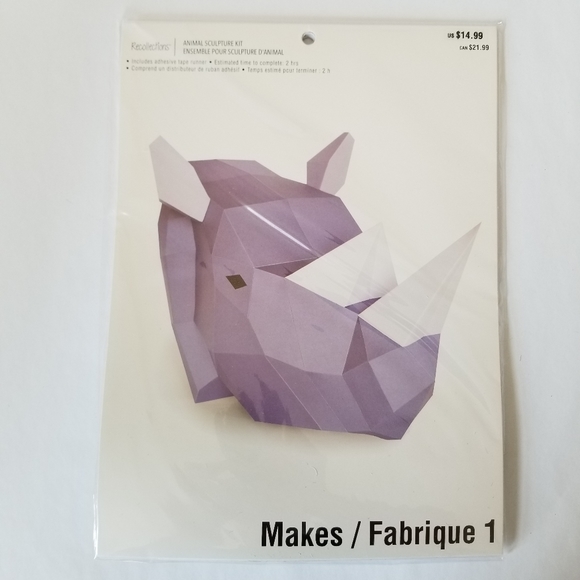 Set of 2 Rhinos Sculpture Kit - Picture 2 of 5